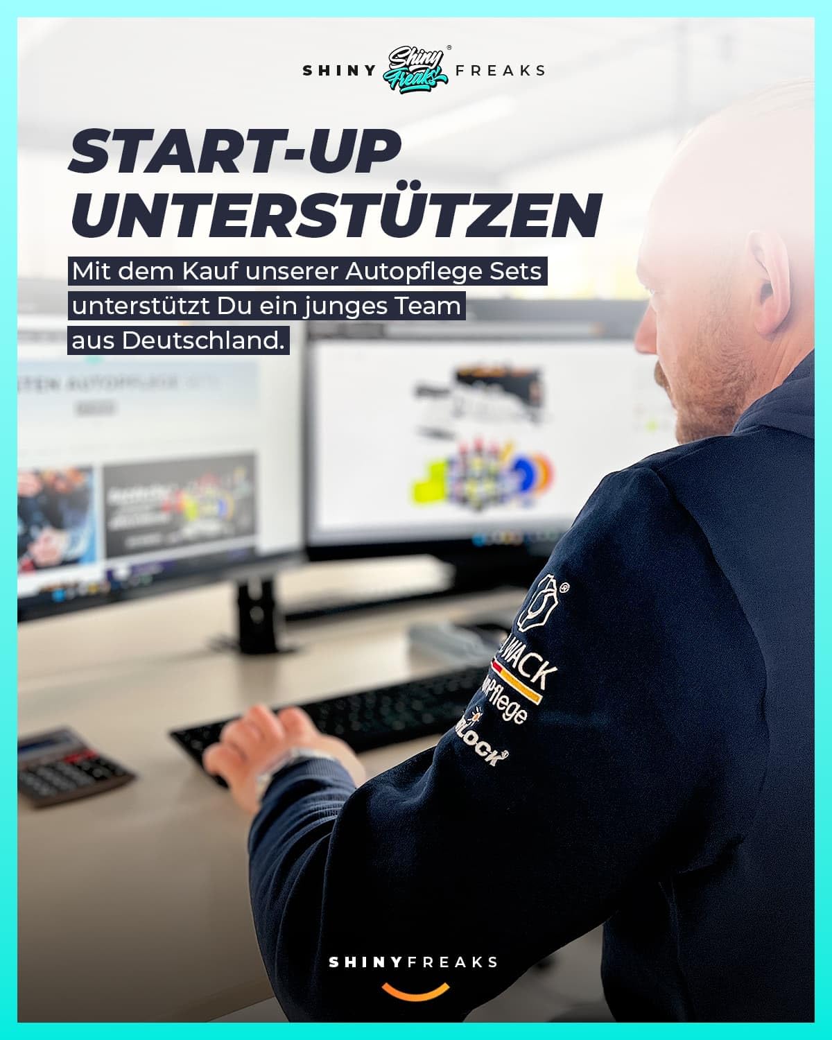 Akku Mini Poliermaschine EVO Mini 25-teiliges Set mit Exzenter- und Rotationsadapter, Stütztellern, Pads, Polierkegeln und Polituren