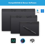 Grafiktablett Intuos Pro Medium 8192 Druckstufen Bluetooth USB mit Pro Pen 3 ExpressKeys 263 x 148 mm aktive Fläche
