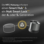 Türschloss-Zubehör Keypad 2 NFC Fingerprint Zahlencode Bluetooth Matter 35 NFC-Schlüssel 20 Fingerprints 200 Zutrittscodes