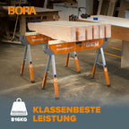 Arbeitsböcke höhenverstellbar 2er Set Speedhorse XT PM-4550T, klappbar bis 91 cm, 680 kg pro Bock