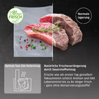 Vakuumierer mit Flüssigkeitsfunktion 30 cm Doppelnaht mit Rollenbox Cutter und Beuteln
