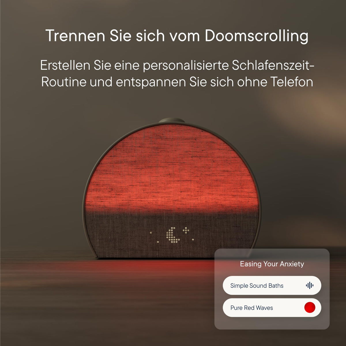 Sonnenaufgangswecker Soundmaschine Restore 3 smartes Licht über 80 Schlafklänge Bluetooth dimmbares Display Sonnenaufgangssimulation Weiß
