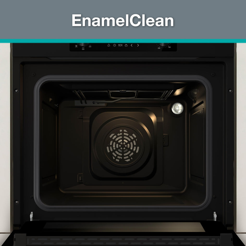 Einbaubackofen 73 L mit BigSpace und Heißluft, 9 Funktionen, EcoClean-Email, EEK A, 250 °C