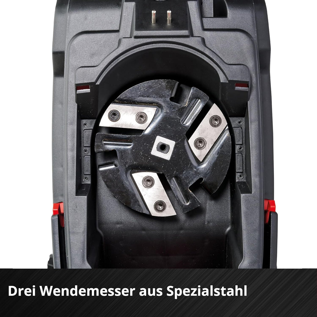Akku-Messerhäcksler REDAXXO 36/25 mit 36-V-Twin-Pack-Technologie, für Äste bis 25 mm, inkl. 55-L-Fangsack