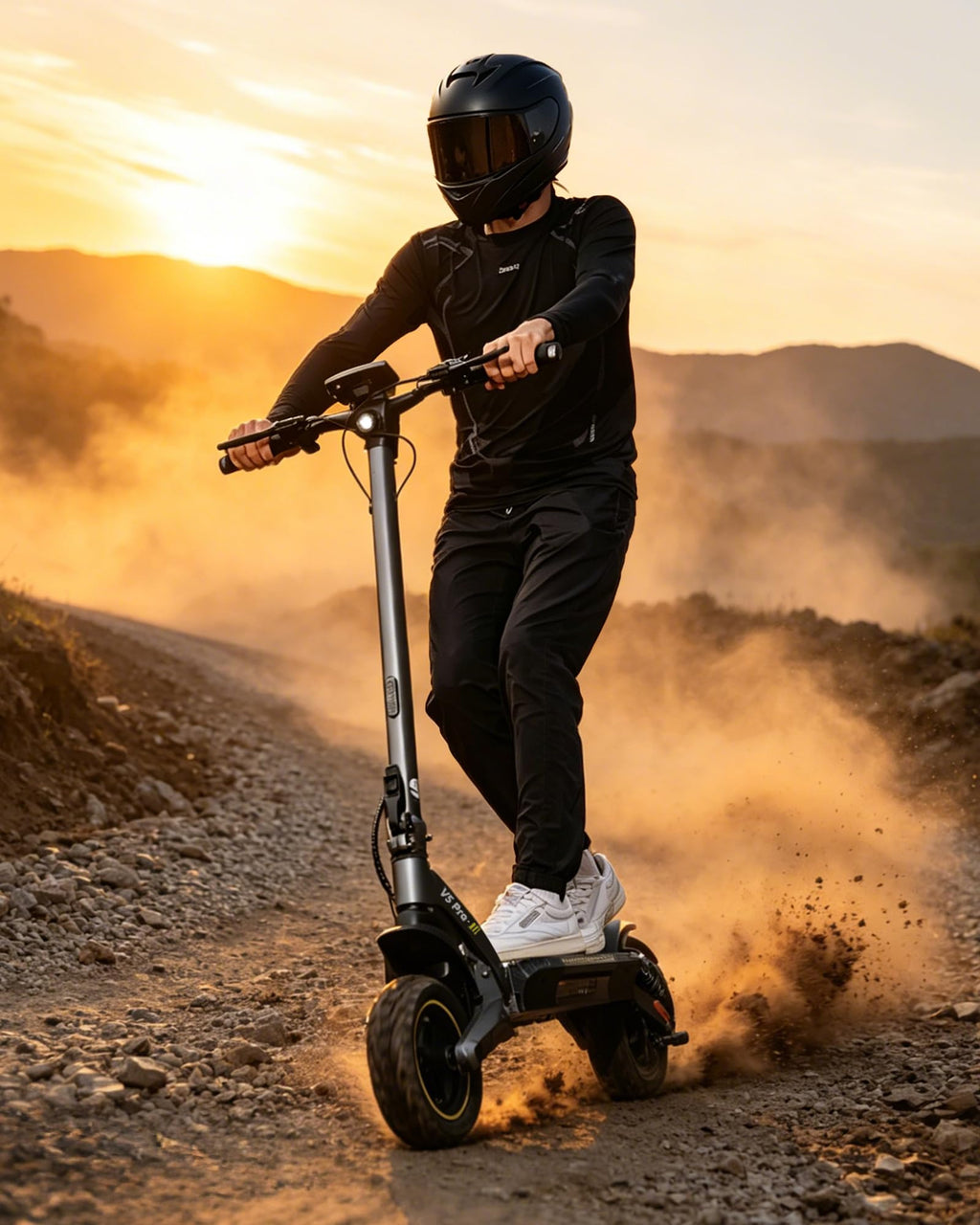 E-Scooter mit Straßenzulassung V5 Pro, 10 Zoll Elektroroller mit 500W Motor, 48V 12,5 Ah Akku und bis zu 70 km Reichweite, duales Bremssystem für
