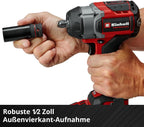 Akku-Schlagschrauber TP-CW 18/750-C Li BL Solo mit 750 Nm, 1/2 Zoll Vierkant, Bit-Adapter und Nuss-Set, ohne Akku und Ladegerät
