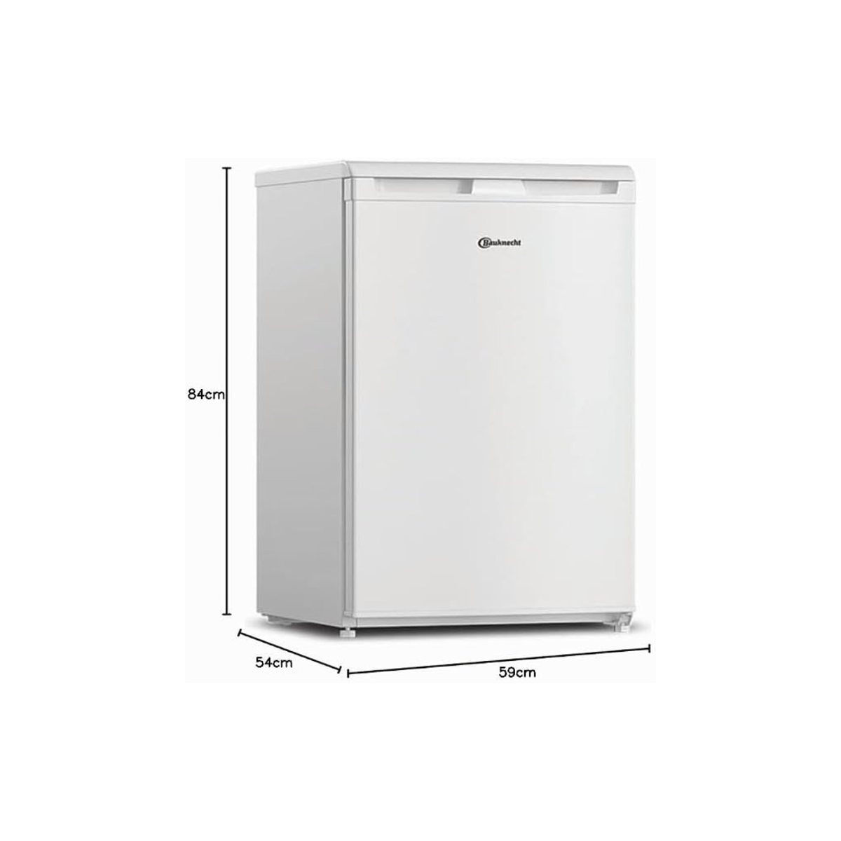 Freistehender Kühlschrank mit Gefrierfach K55V1 112W1 114 l Abtauautomatik wechselbarer Türanschlag Energieklasse E