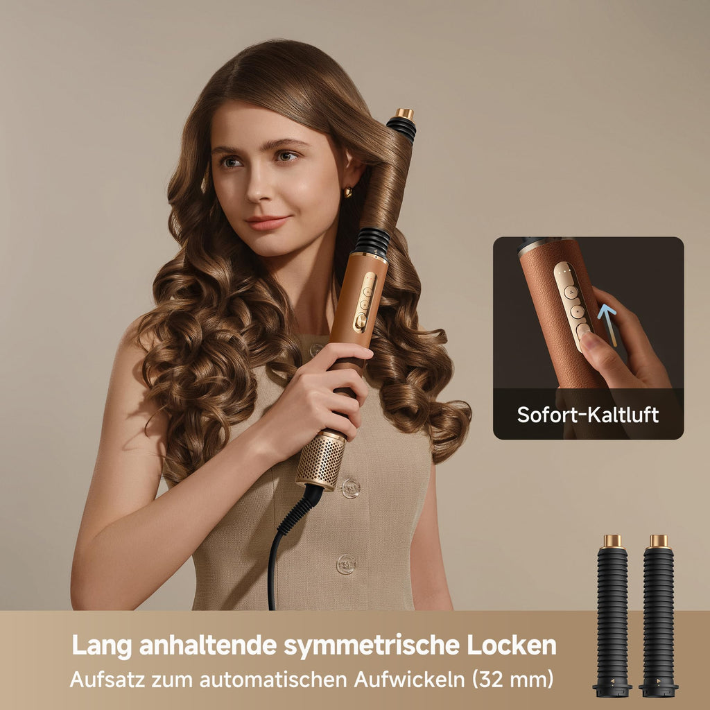 7-in-1-Hairstyler AirStyle Pro 2 mit 7 Aufsätzen, schnelltrocknendem Luftstrom und Kaltluft-Fixierung