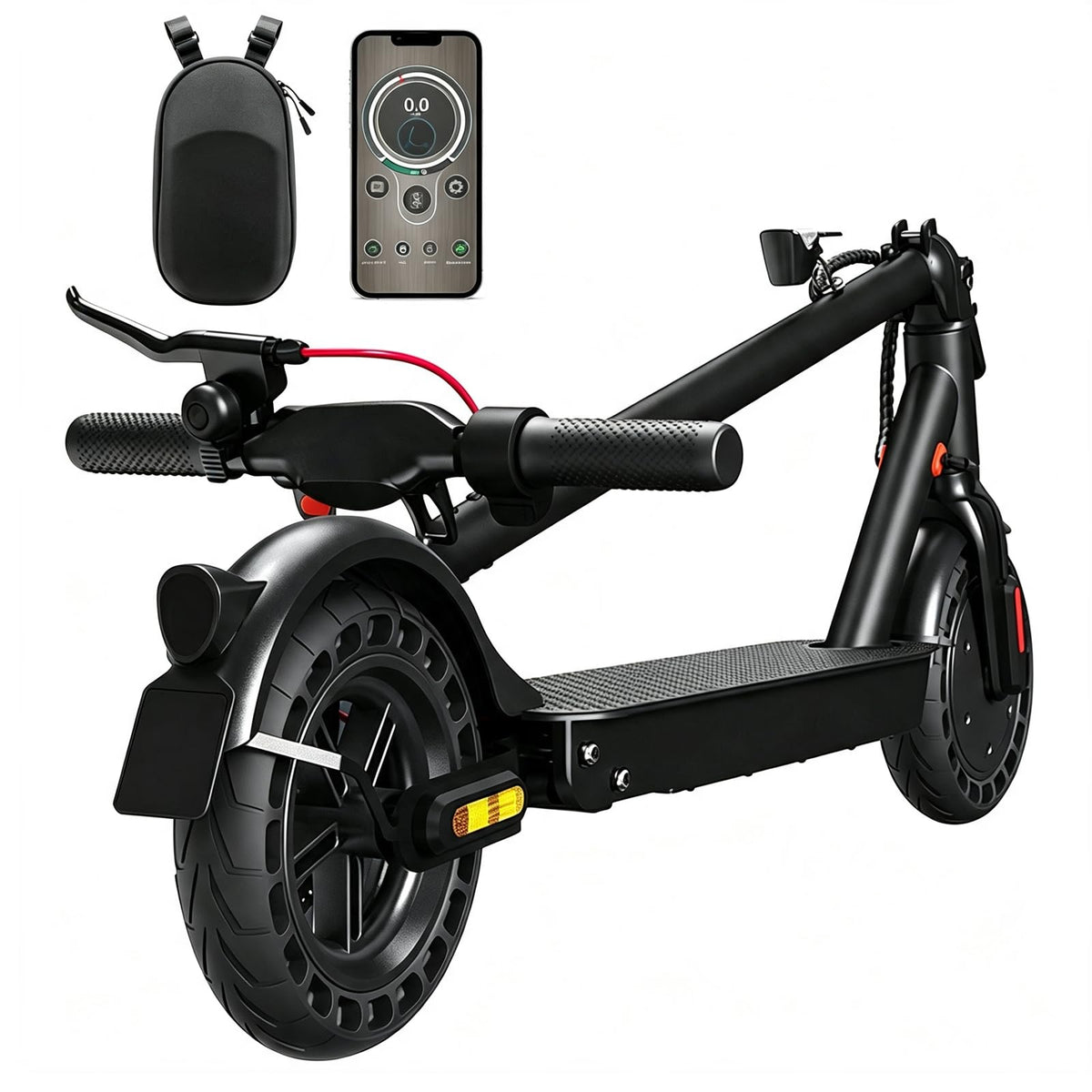 E-Scooter mit Straßenzulassung und ABE, E9TMax Elektroroller mit 10-Zoll-Reifen, 350W Motor und bis zu 45 km Reichweite