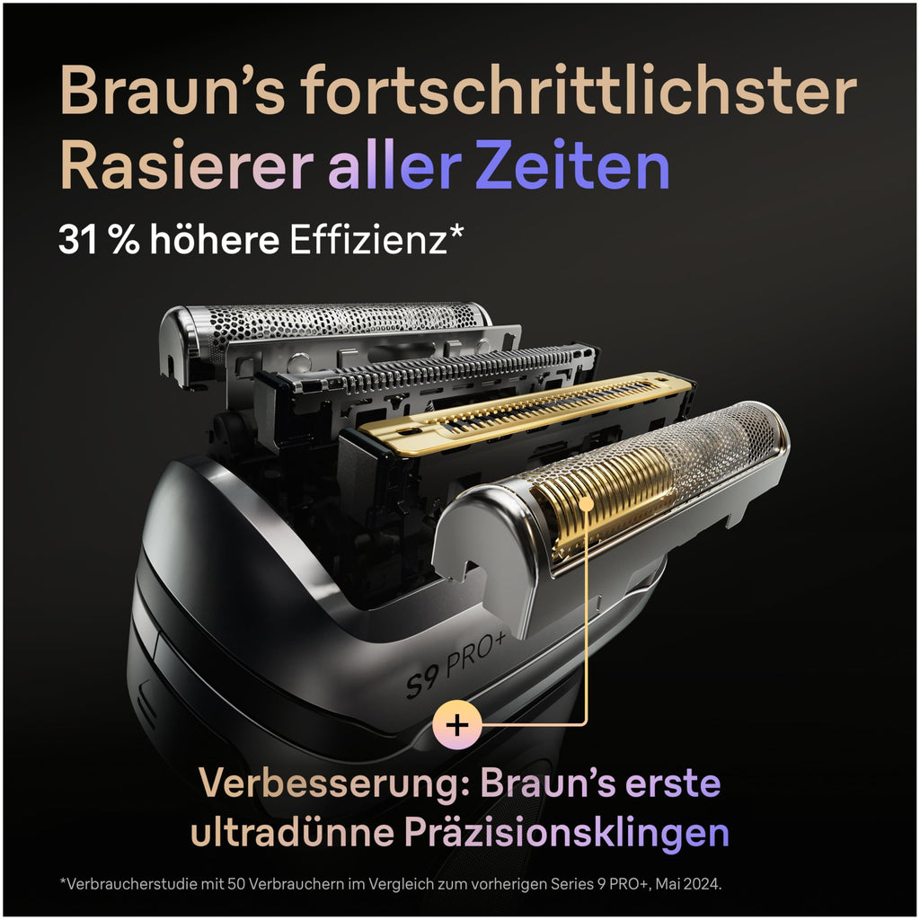 Elektrischer Rasierer Series 9 PRO+ 9665cce für Herren, Graphit, mit 6-in-1 SmartCare Center und Reiseetui