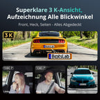 4-Kanal-Dashcam G980H mit 360°-Rundum-Aufnahme, 3K+1080P×3, 24/7-Parkmodus und 128 GB SD-Karte