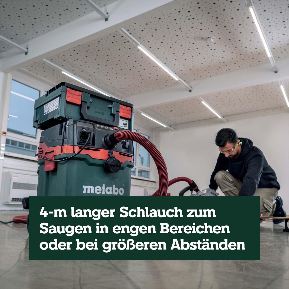 Nass-Trockensauger Staubklasse H ASA 30 H PC mit 1200 W, 8 m Kabel und Antistatik-Saugschlauch Quick