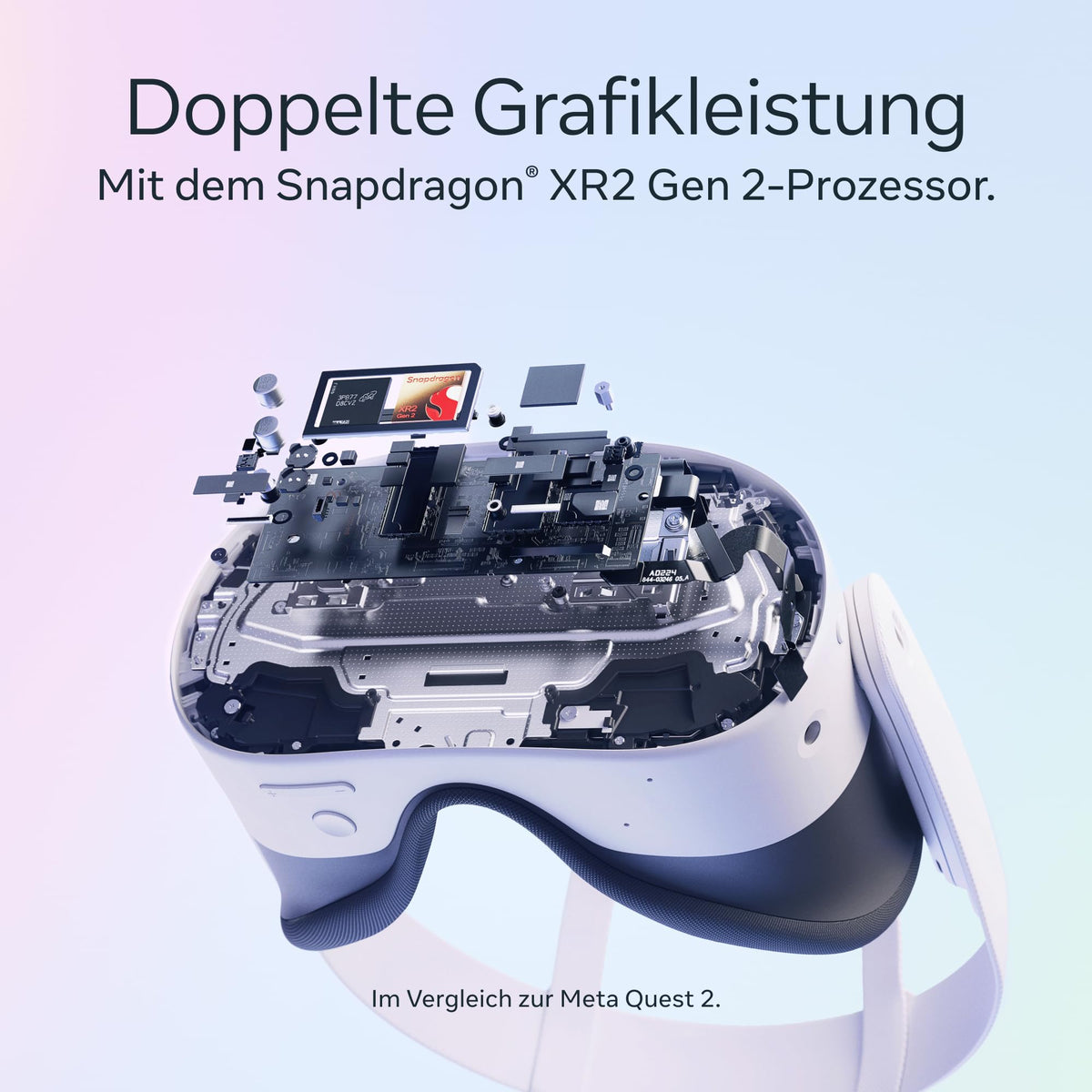 VR-Headset Meta Quest 3S 128 GB mit Gorilla Tag Cardboard Monkenaut Bundle, Virtual Reality ohne Kabel und Snapdragon XR2 Gen 2