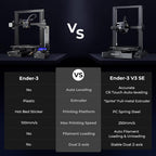 3D-Drucker Ender-3 V3 SE mit Auto-Leveling und Sprite Direct Extruder, 250 mm/s, 220 × 220 × 250 mm