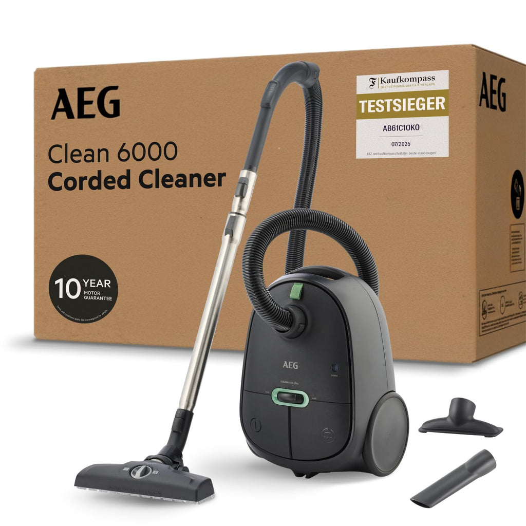 Staubsauger mit Beutel CLEAN 6000, 850 W, inkl. Bodendüse, Fugendüse, Mini-Polsterdüse und Staubbeutel