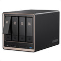 4-Bay NAS ohne HDD mit AMD Ryzen Embedded R2514, Dual 10GbE und U.2- sowie M.2-NVMe-Erweiterung für Creator und Büroteams