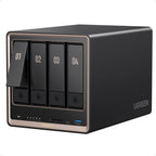 4-Bay NAS ohne HDD mit AMD Ryzen Embedded R2514, Dual 10GbE und U.2- sowie M.2-NVMe-Erweiterung für Creator und Büroteams