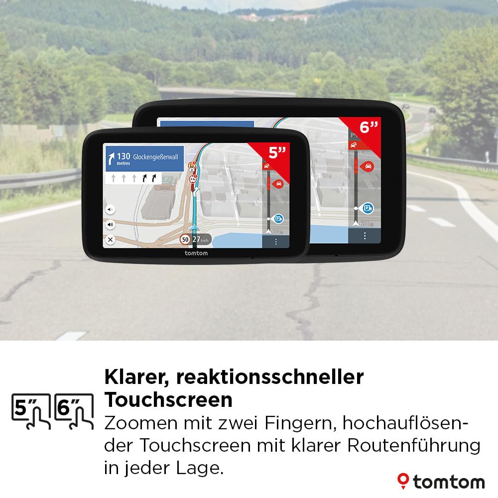 LKW-Navi GO Professional 2. Generation mit 6-Zoll-Touchscreen, Europa-Karten und Echtzeit-Verkehrsinfos für LKW, Transporter und Busse
