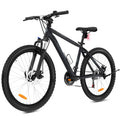 Mountainbike für Erwachsene mit 21-Gang-Schaltung, Aluminiumrahmen, Federgabel und Scheibenbremsen, 26 Zoll