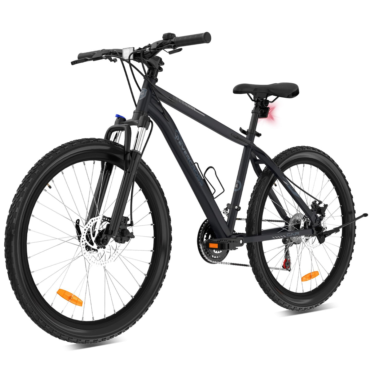 Mountainbike für Erwachsene mit 21-Gang-Schaltung, Aluminiumrahmen, Federgabel und Scheibenbremsen, 26 Zoll