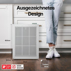 Luftreiniger für Schlafzimmer und Allergiker AIRMEGA 150 mit HEPA-Filter, 281 m³/h CADR, weiß