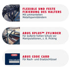 Fahrrad Bügelschloss Granit Super Extreme 2500/165HB230 20 mm Vierkantbügel Sicherheitslevel 15 mit 2 Schlüsseln