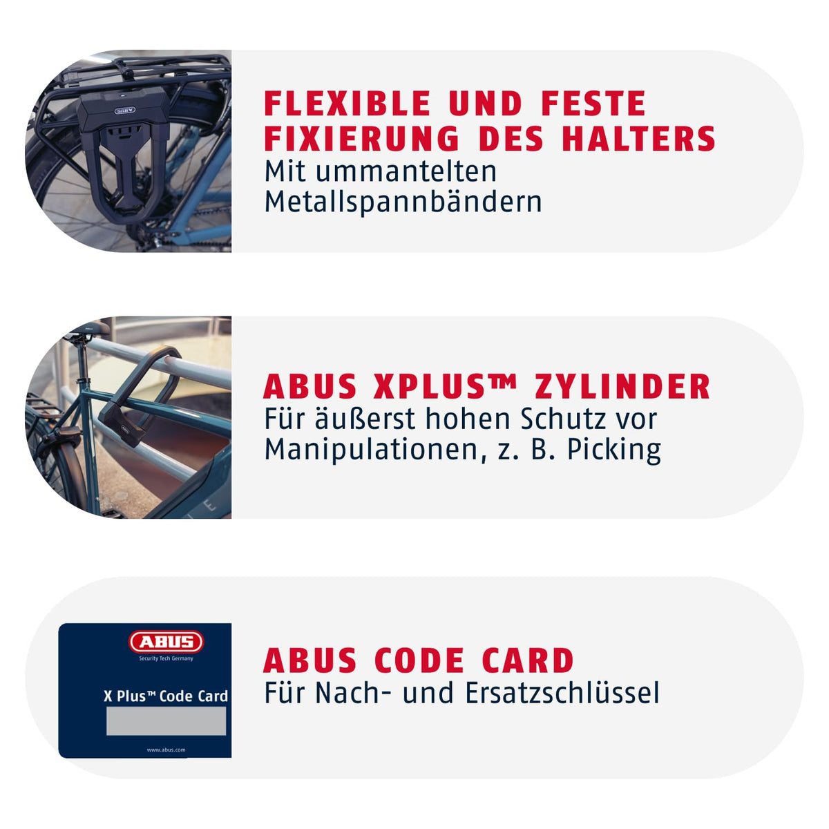 Fahrrad Bügelschloss Granit Super Extreme 2500/165HB230 20 mm Vierkantbügel Sicherheitslevel 15 mit 2 Schlüsseln