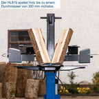 Holzspalter HL810 mit 8 t Spaltkraft und 3500 W Elektromotor für Brennholz bis 550 mm