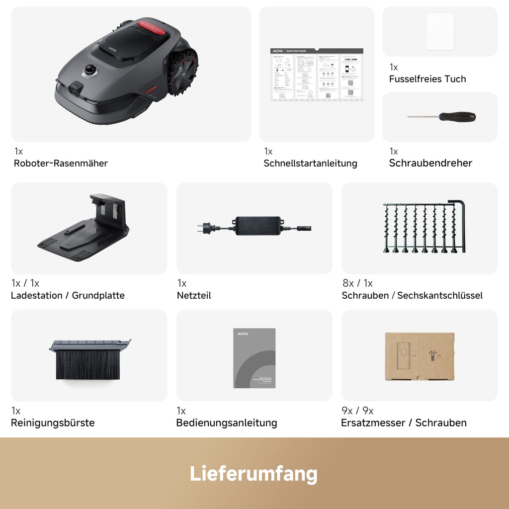 Mähroboter LiDAX Ultra 800 mit Garage, 3D-LiDAR und KI-Vision, 20 cm Schnittbreite, Schnitthöhe 3-10 cm
