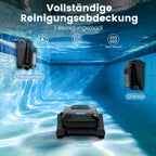 Kabelloser Poolroboter PC10 für Boden, Wand und Wasserlinie, 18.927 LPH Saugleistung, 4-Liter-Filterkorb