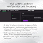 16-Port Gigabit Ethernet PoE Switch GS316EP mit 15x PoE+ 180W, 1x SFP und Managed Funktionen wie VLAN, QoS, IGMP Snooping, lüfterlos