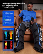 Luftkompressions-Beinmassagegerät Größe M für Fuß Wade Oberschenkel mit 6 Modi und 11 Intensitäten