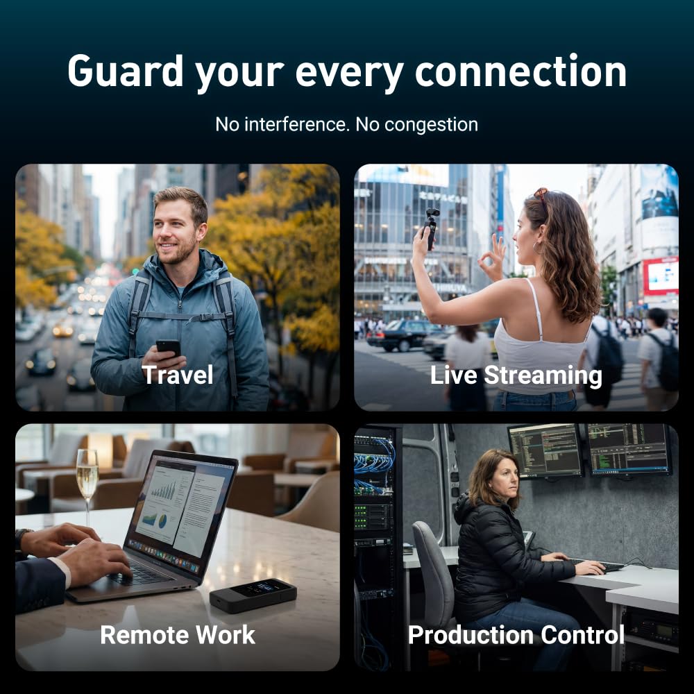 5G Reiserouter GL-E5800 MUDI 7 mit Tri-Band Wi-Fi 7, eSIM und 2,8-Zoll-Touchscreen