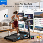 Laufband für Zuhause mit 15% automatischer Steigung, 2,5 PS Motor und 108x42 cm Lauffläche, klappbar