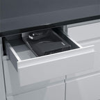 Klappbarer Allesschneider MYtiny MT1006 mit 170 mm Edelstahl-Wellenschliffmesser 0 bis 15 mm Schnittstärke 45 W Vollmetall