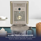 Eismaschine mit 2 Behältern à 710 ml, 10 Funktionen für Eiscreme, Sorbet, Milchshake und gefrorene Getränke, Stone Gold