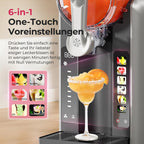 Slush-Eismaschine mit 6 Modi und 8 Stufen, 2,6 L für Slush, Eiscreme, Frappé und Milchshake, selbstreinigend