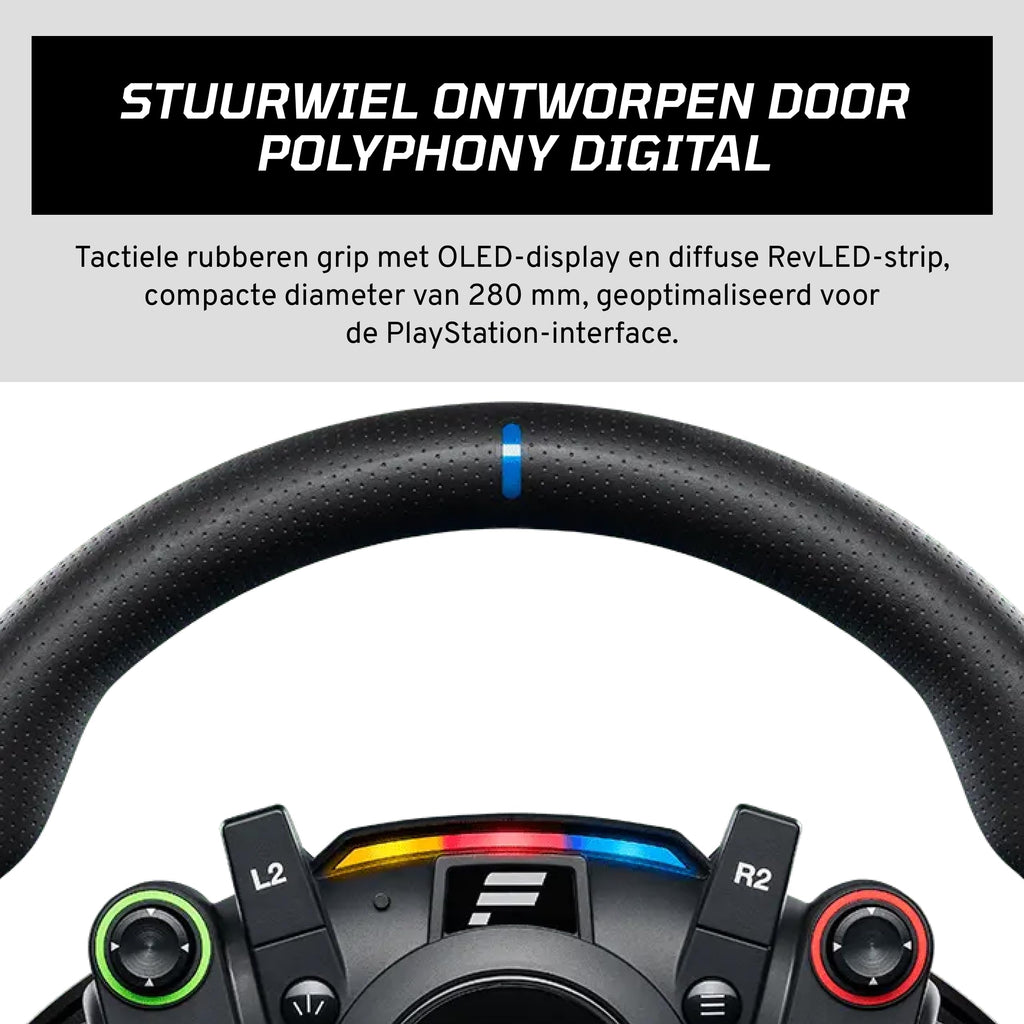 Direct-Drive-Lenkrad Gran Turismo DD Pro für PlayStation 5 und 4 5 Nm Servomotor 280 mm Lenkrad mit Pedalen
