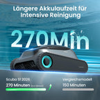 Poolroboter Scuba S1 für Boden, Wand und Wasserlinie mit Doppelfiltration, 270 Min Laufzeit und App-Steuerung