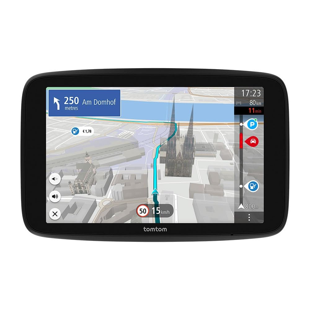 Pkw-Navigationsgerät GO Navigator mit 7-Zoll-Display Verkehrsinformationen Europakarten Wi-Fi-Kartenupdates