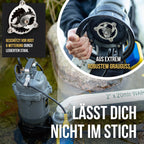 Fäkalienpumpe 1500W mit HydroVortex X7 Schneidwerk und 20 m 2"""" Gewebeschlauch, inkl. Tragetasche