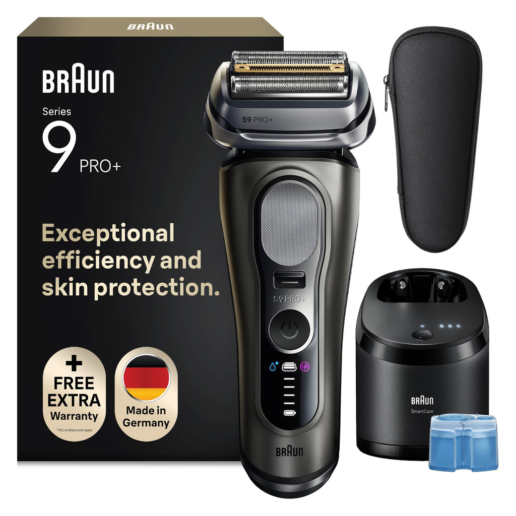 Elektrischer Rasierer Series 9 PRO+ 9665cce für Herren, Graphit, mit 6-in-1 SmartCare Center und Reiseetui
