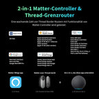 Smart Türschloss U200 Apple Home Key Matter over Thread Fingerabdruck 25 Passwörter NFC Auto-Lock Bluetooth WLAN Schwarz