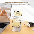 Selbstreinigende Katzentoilette mit App-Steuerung Sicherheitssensoren automatischer Reinigung Geruchsverschluss 57,6 l Grau