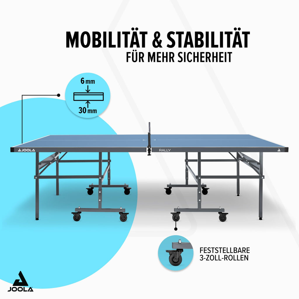 Outdoor Tischtennisplatte wetterfest klappbar mit Netz, 274 x 152,5 cm, 6 mm Aluminium-Kunststoff