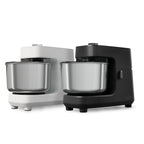 Spiralknetmaschine 4,8 L mit 300 W und 20 Geschwindigkeitsstufen, Teigmaschine für Pizza- und Brotteig