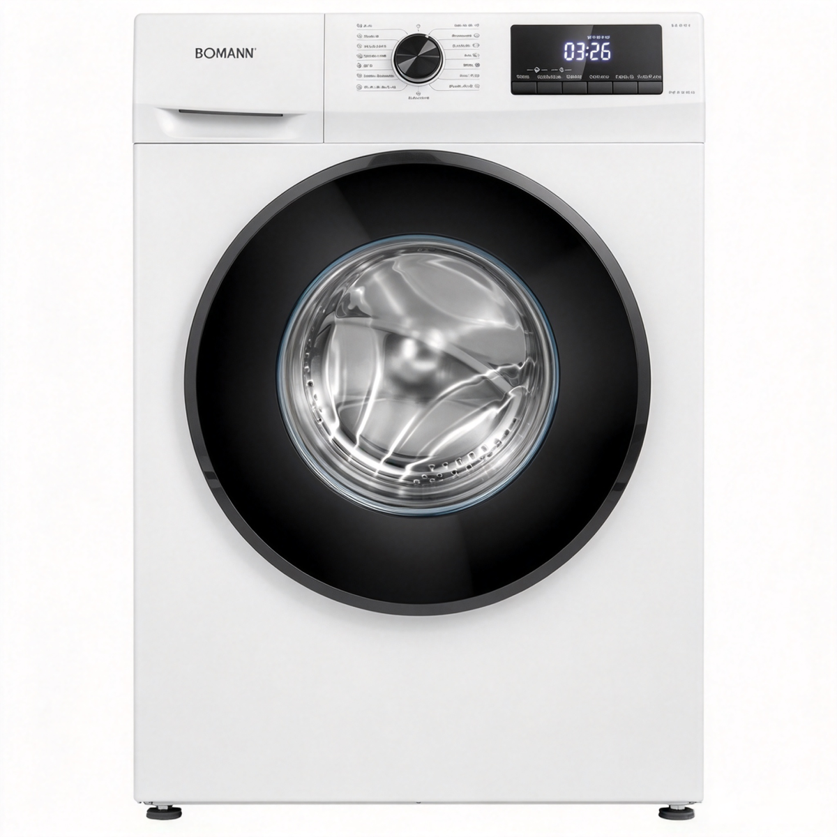 Waschmaschine 7 kg mit Invertermotor und 15 Programmen, max. 1400 U/min, LED-Display und Endzeitvorwahl, Modell WA 7175.1 in Weiß
