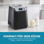 Eismaschine und Joghurtbereiter 2-in-1 mit Kompressor, 1,2 L, EZ 7407, inkl. Rezeptbuch