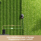 Mähroboter LiDAX Ultra 800 mit Garage, 3D-LiDAR und KI-Vision, 20 cm Schnittbreite, Schnitthöhe 3-10 cm