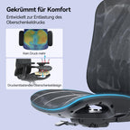 Ergonomischer Bürostuhl M57 mit 3D-Armlehne und Lendenwirbelstütze, Netz-Hochlehne, bis 150 kg, schwarz